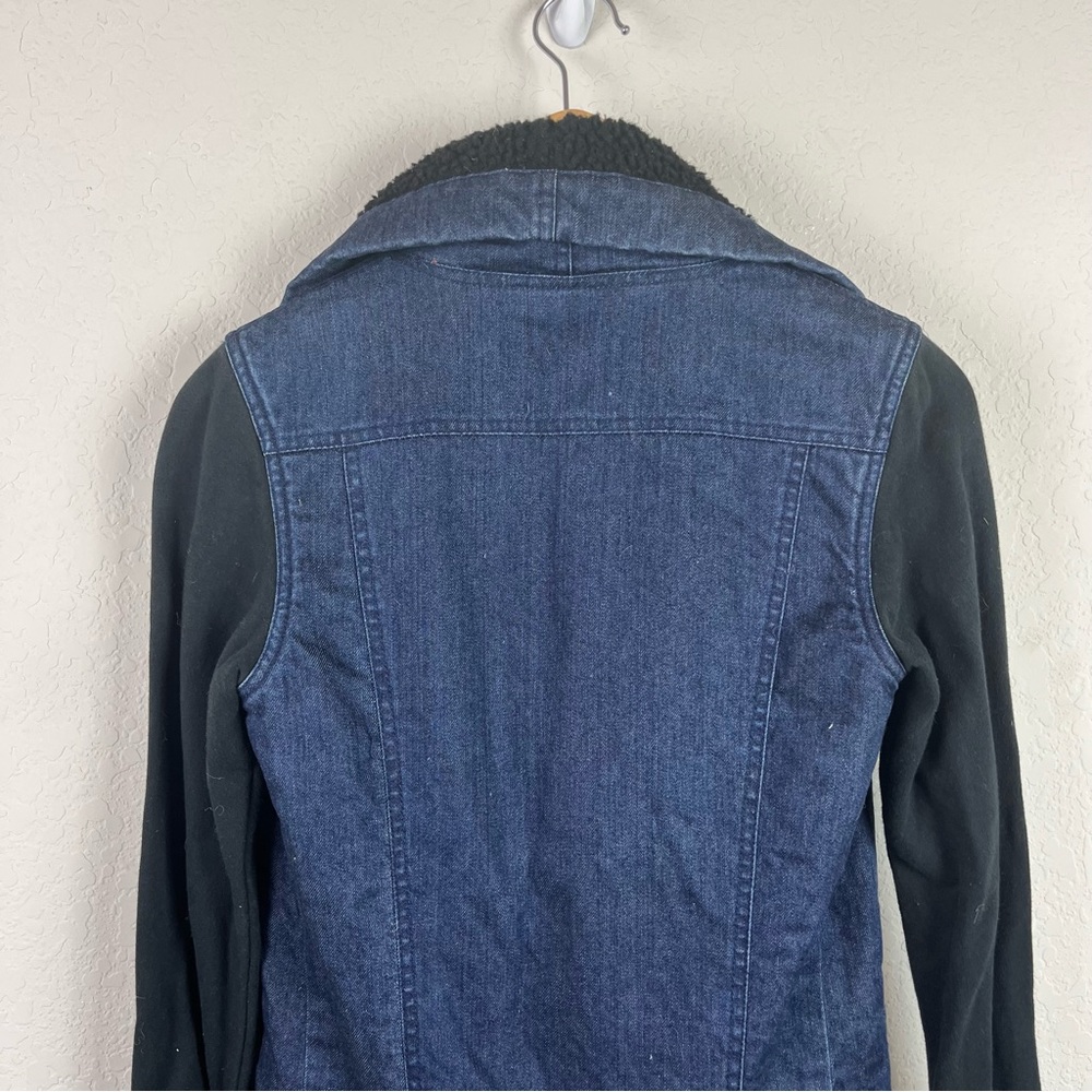 OAK NYC Jacket Denim Jean Sherpa Fleece - Picture 9 of 11